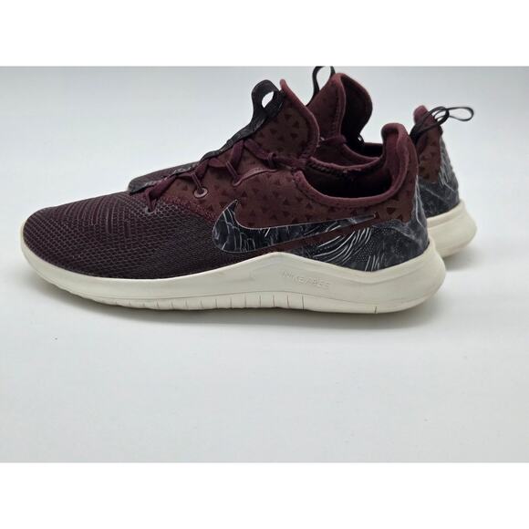 Nike Women's Free TR8 Print Burgundy Sail Training Shoes AH0709-600 Size 9 - Picture 1 of 8